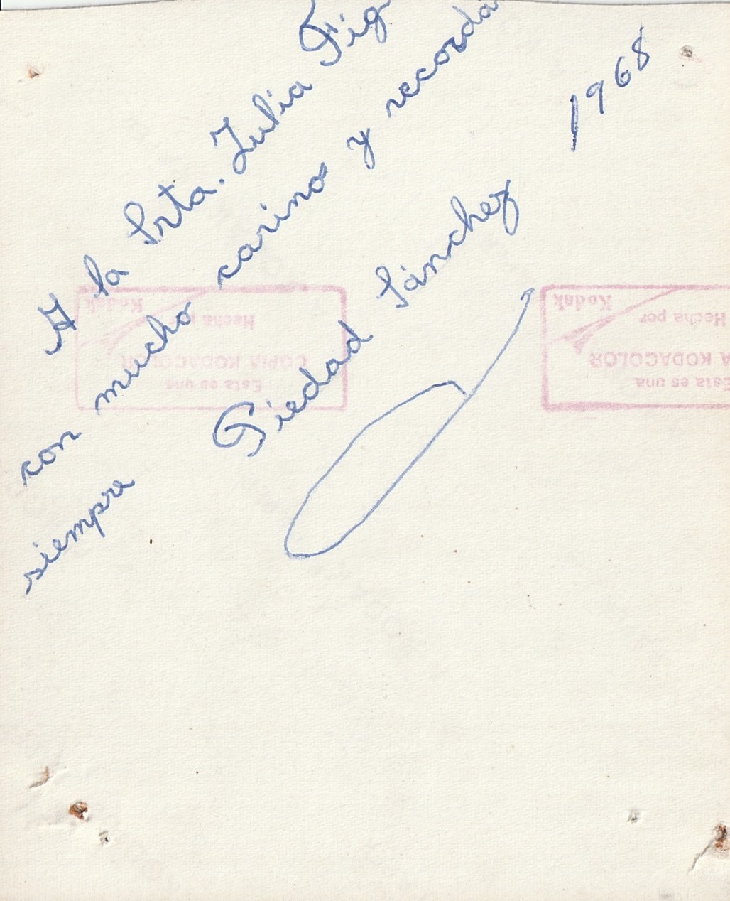 Dedicatòria manuscrita